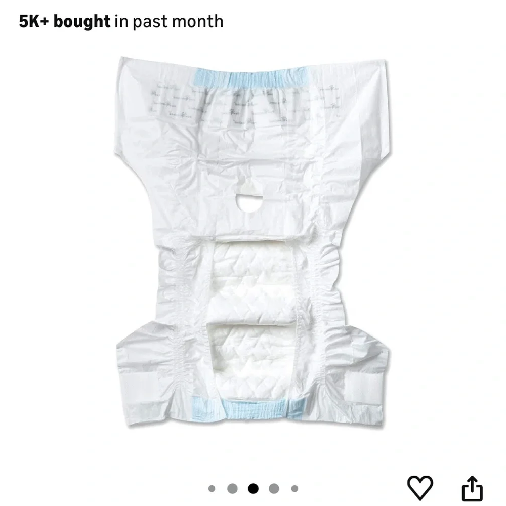 8 Individual Diapers - Medium Ultra Protection Disposable Dog Diapers